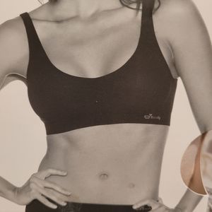 Padded Shaper Crop Bra Beige